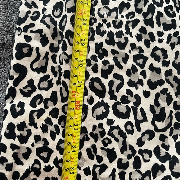Pale leopard print sheath dress | full length back zipper | sleeveless - Picture 11 of 12